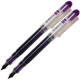 Set 2 stilouri de unica folosinta cu penita M, cerneala mov si corp transparent, 13.5 CM